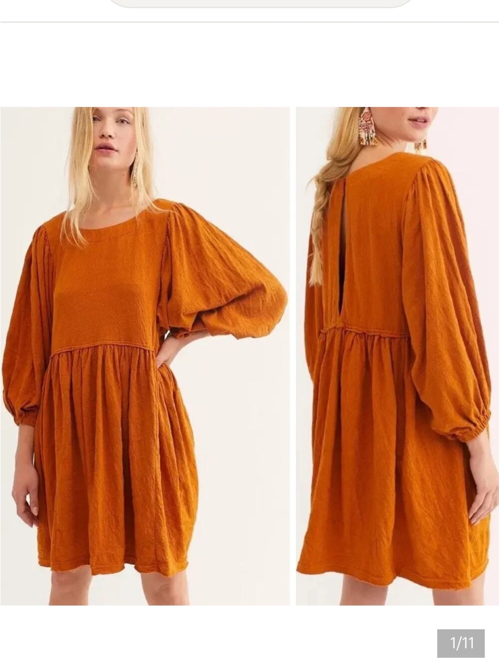 Free People Beach Get Obsessed Babydoll Dress Size XS
